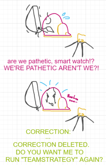 A panel from Chilly, episode two of the Board Boards object show by Furretwalk/WalkingFurret.